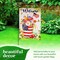 G128 Combo Pack: Garden Flag Stand Black 36 in x 16 in & Garden Flag Patriotic Decoration Welcome USA Flag Flower Pot 12"x18" Double-Sided Blockout Fabric